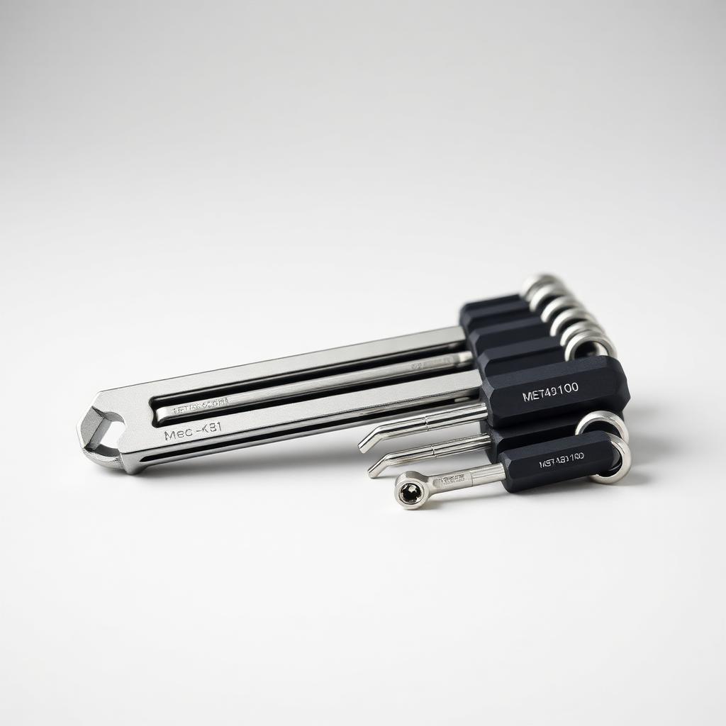 Folding Metric Hex Key Set