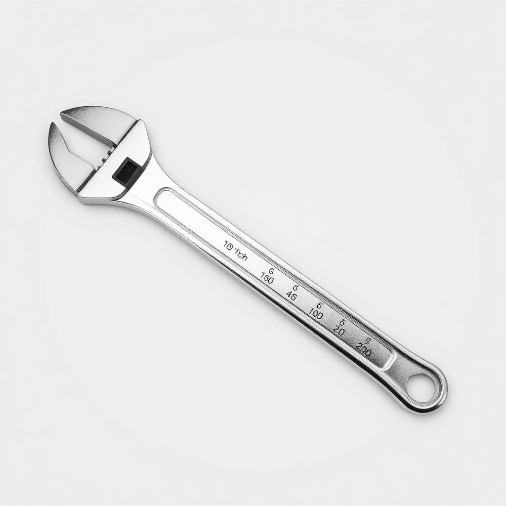 10" Chrome Adjustable Wrench